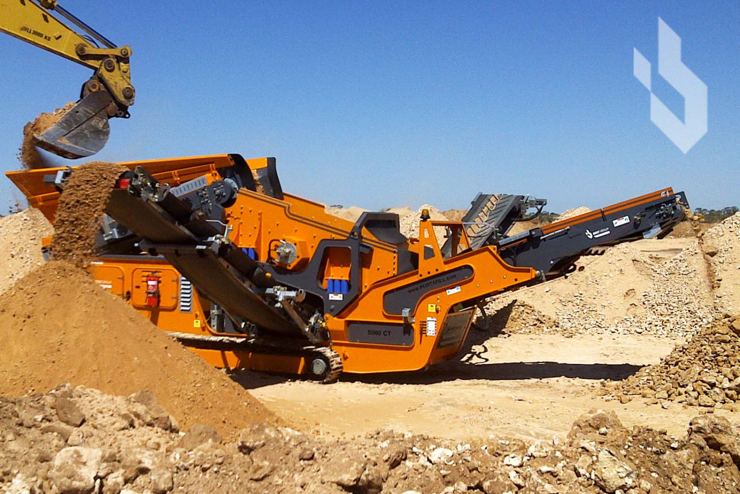 Siebanlage Portafill